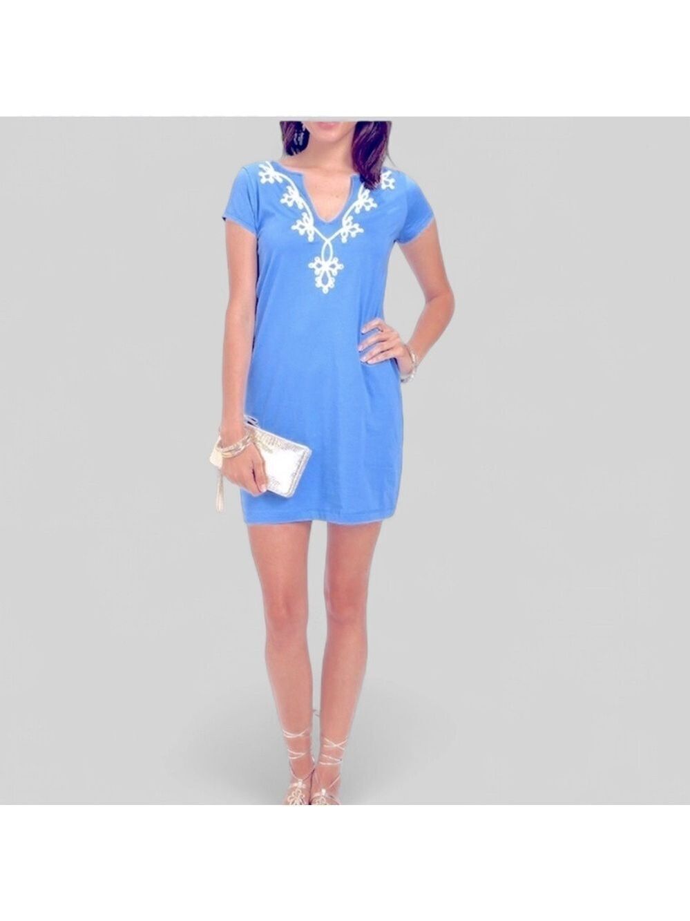 Lilly Pulitzer-Brewster Dress-Blue-size XS-EUC